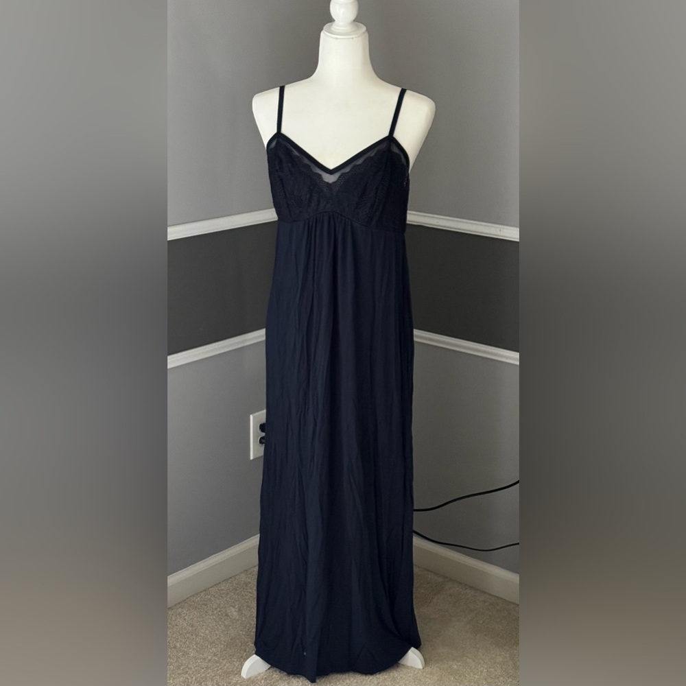 Soma Navy Lace Top Nightgown